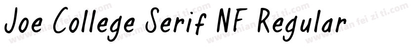 Joe College Serif NF Regular字体转换